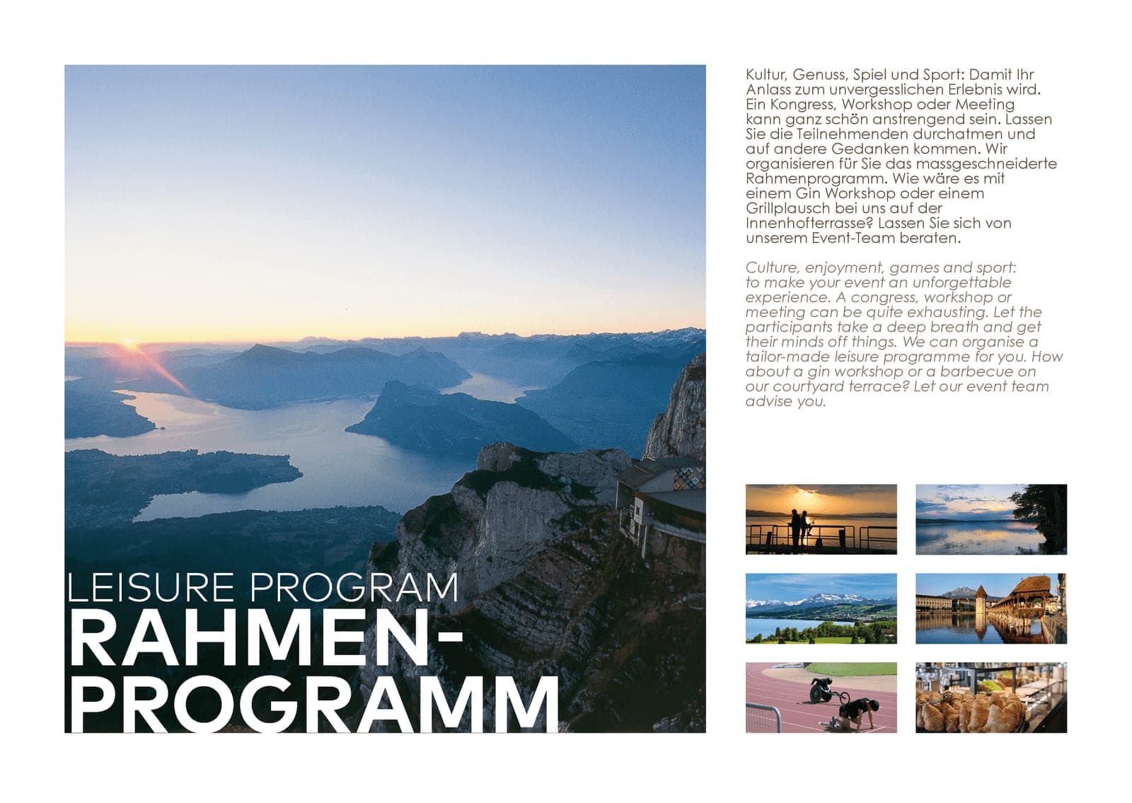 Hotel Sempachersee sales folder, page 3